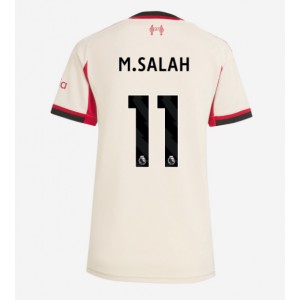 Liverpool Mohamed Salah #11 Jalkapallovaatteet Naisten Vieraspaita 2025-26 Lyhythihainen